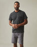 Pocket Tee - Black White Print